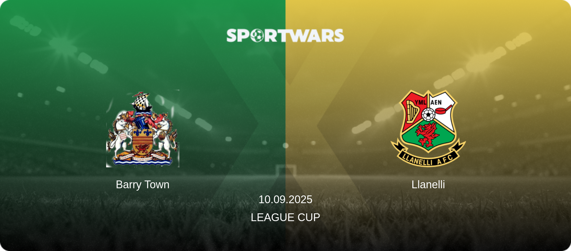 Barry Town — Llanelli, 10.09.2025 — League Cup (match preview)