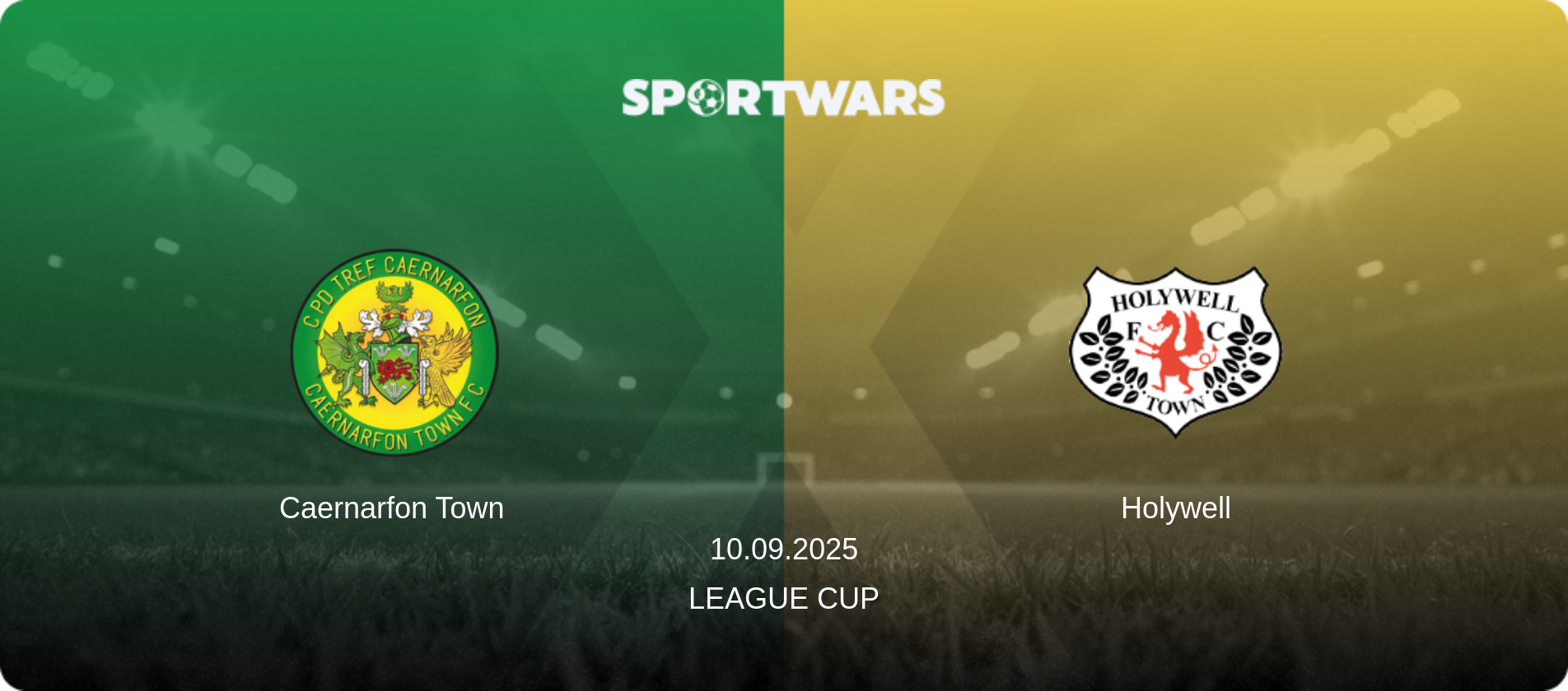 Caernarfon Town — Holywell, 10.09.2025 — League Cup (match preview)