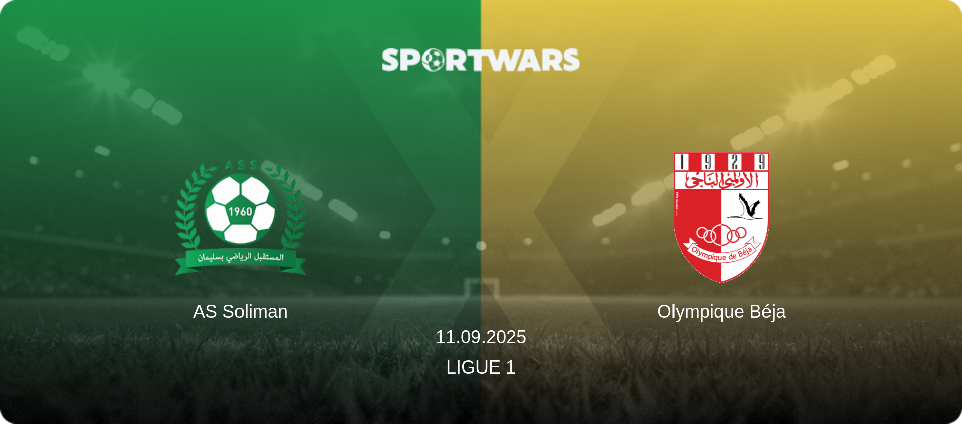 AS Soliman — Olympique Béja, 11.09.2025 — Ligue 1 (match preview)