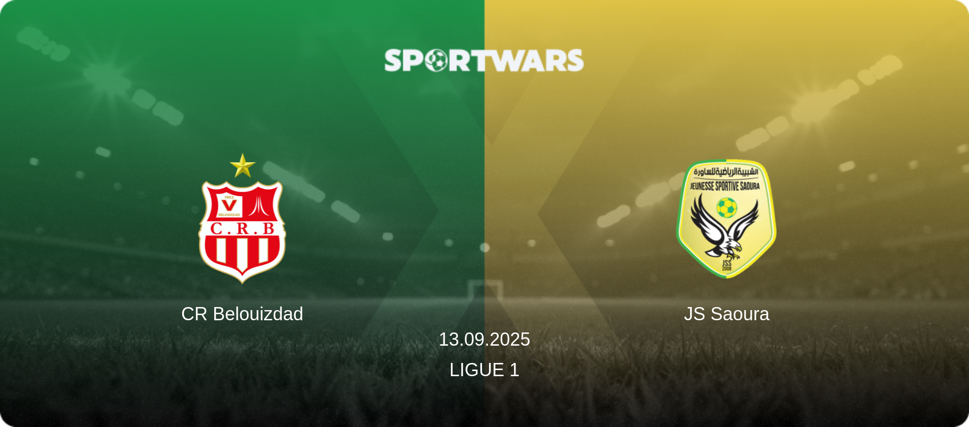 CR Belouizdad — JS Saoura, 13.09.2025 — Ligue 1 (match preview)