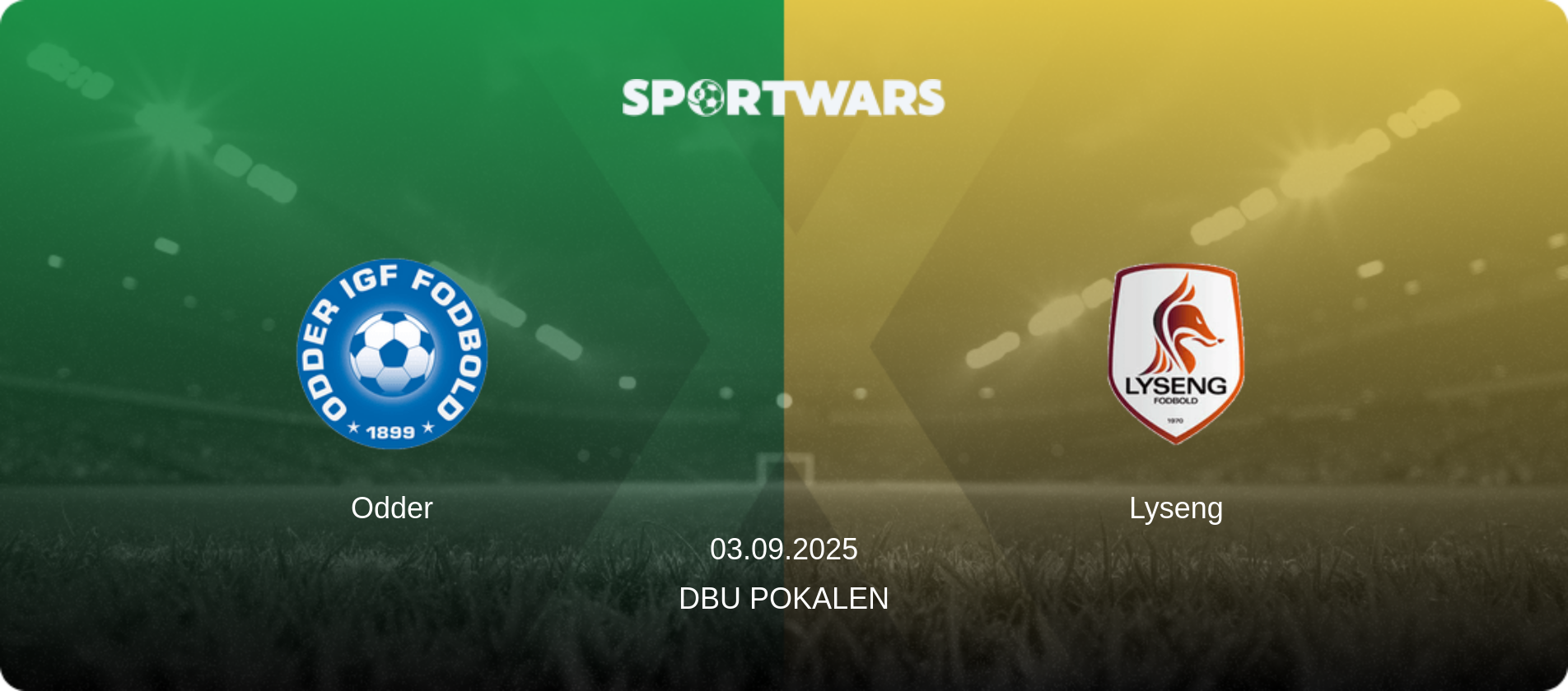 Odder — Lyseng, 03.09.2025 — DBU Pokalen (match preview)