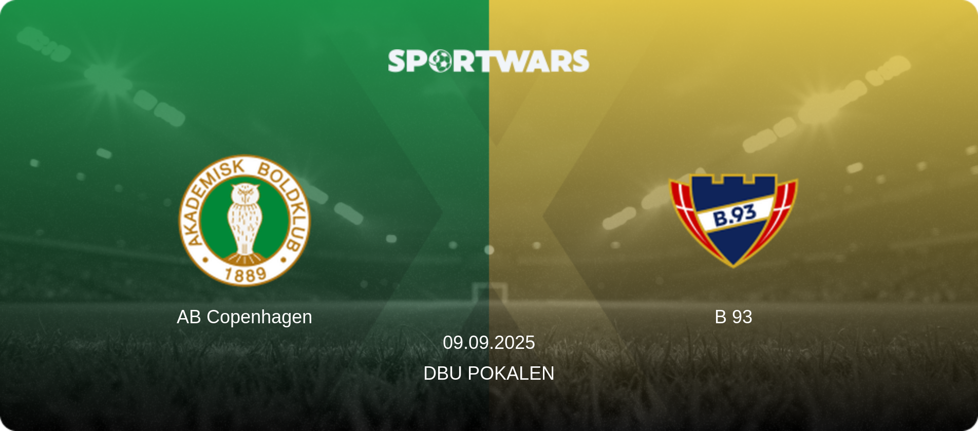 AB Copenhagen — B 93, 09.09.2025 — DBU Pokalen (match preview)