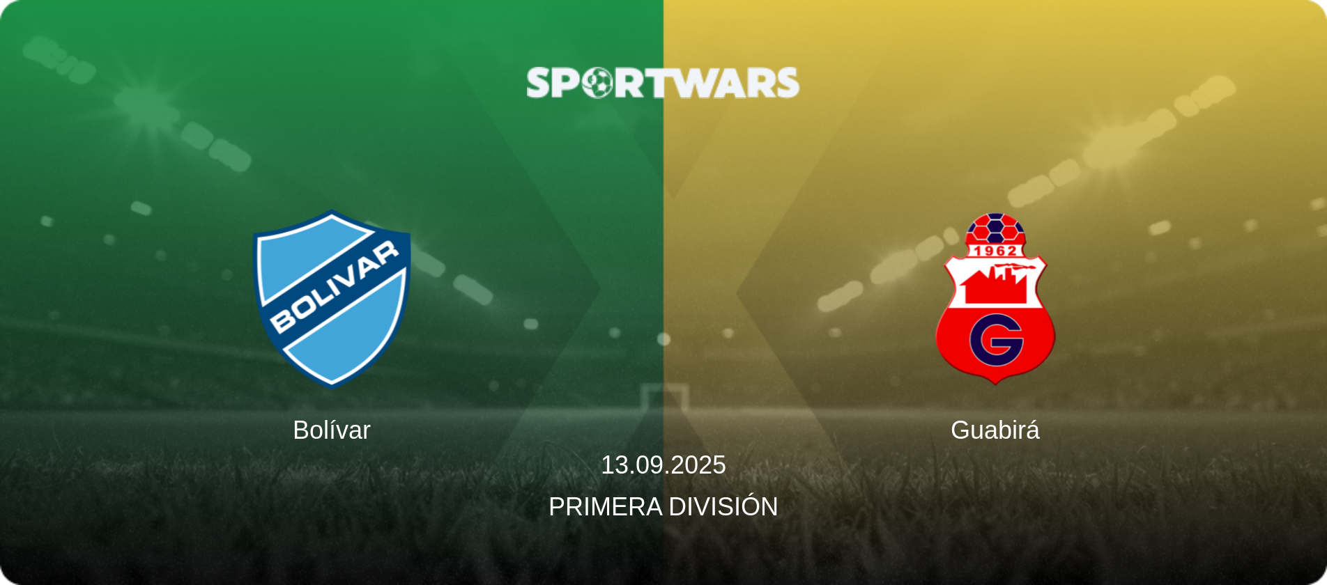 Bolívar — Guabirá, 13.09.2025 — Primera División (match preview)