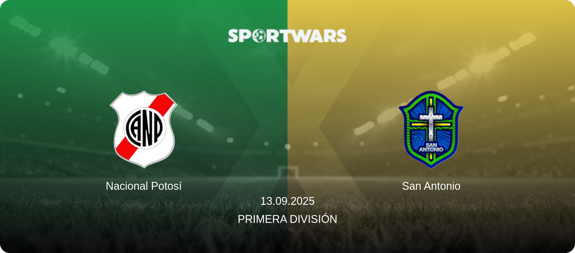 Nacional Potosí — San Antonio, 13.09.2025 — Primera División (match preview)