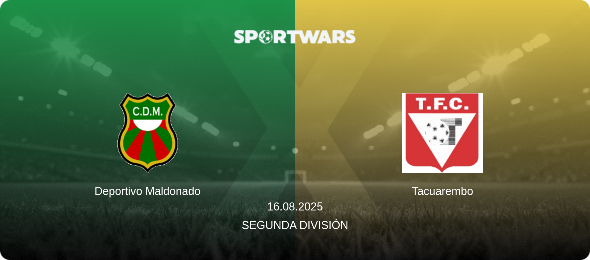 Deportivo Maldonado — Tacuarembo, 16.08.2025 — Segunda División (match preview)