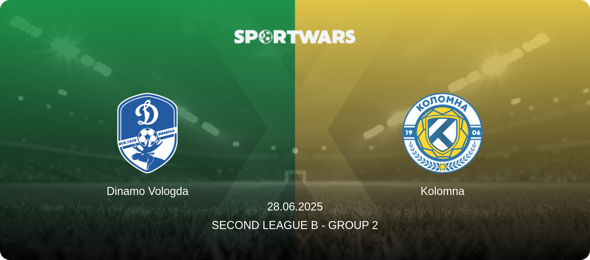 Dinamo Vologda — Kolomna, 28.06.2025 — Second League B - Group 2 (match preview)