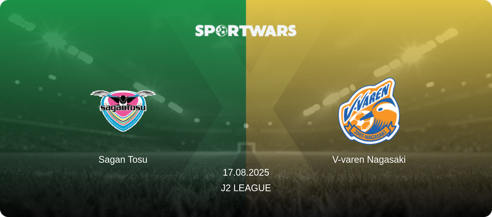 Sagan Tosu — V-varen Nagasaki, 17.08.2025 — J2 League (match preview)