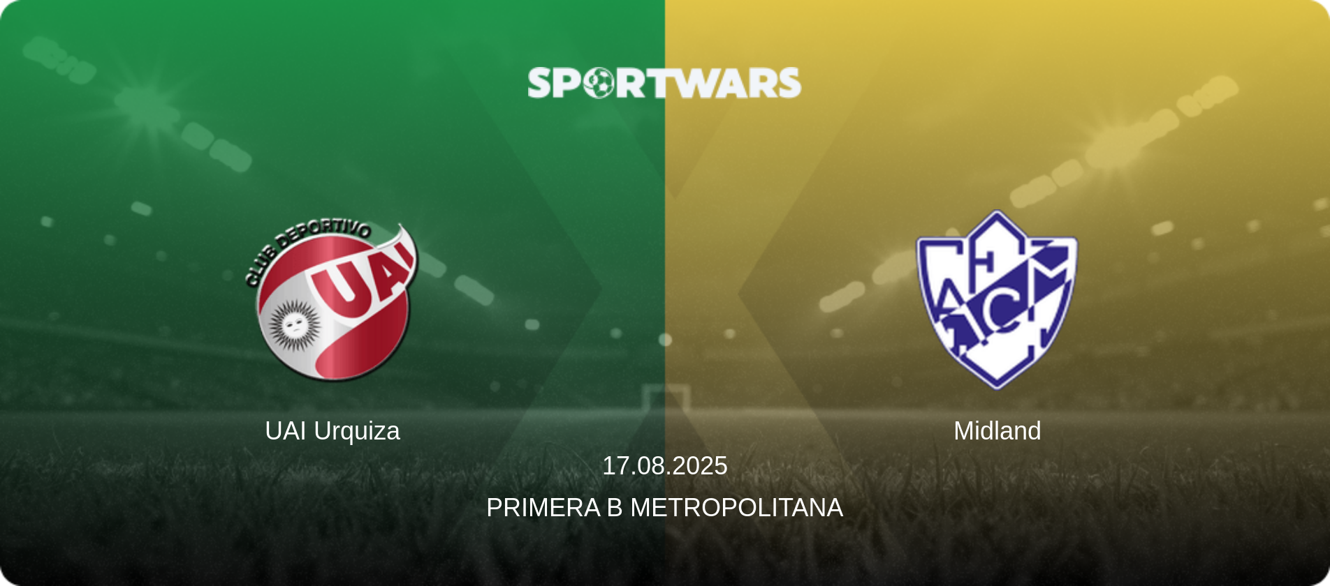 UAI Urquiza — Midland, 17.08.2025 — Primera B Metropolitana (match preview)