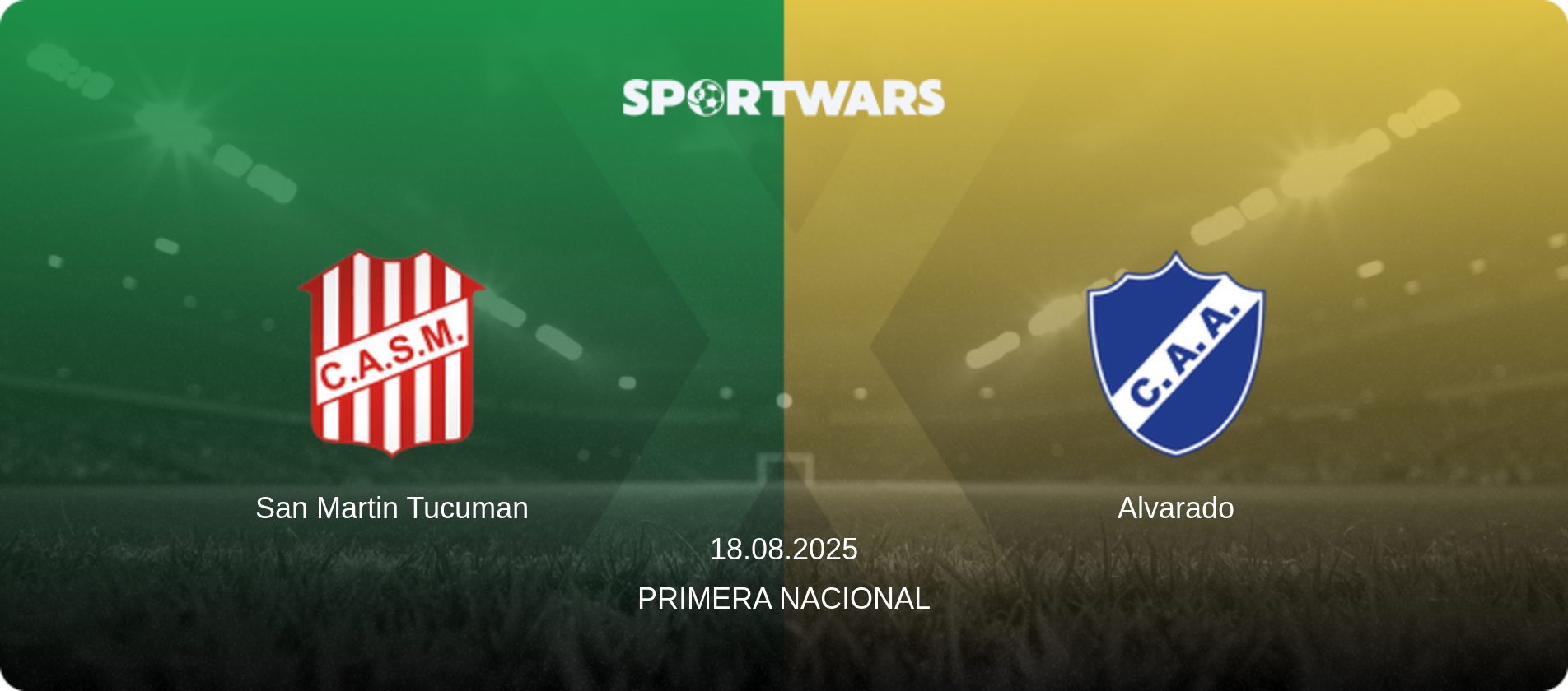 San Martin Tucuman — Alvarado, 18.08.2025 — Primera Nacional (match preview)