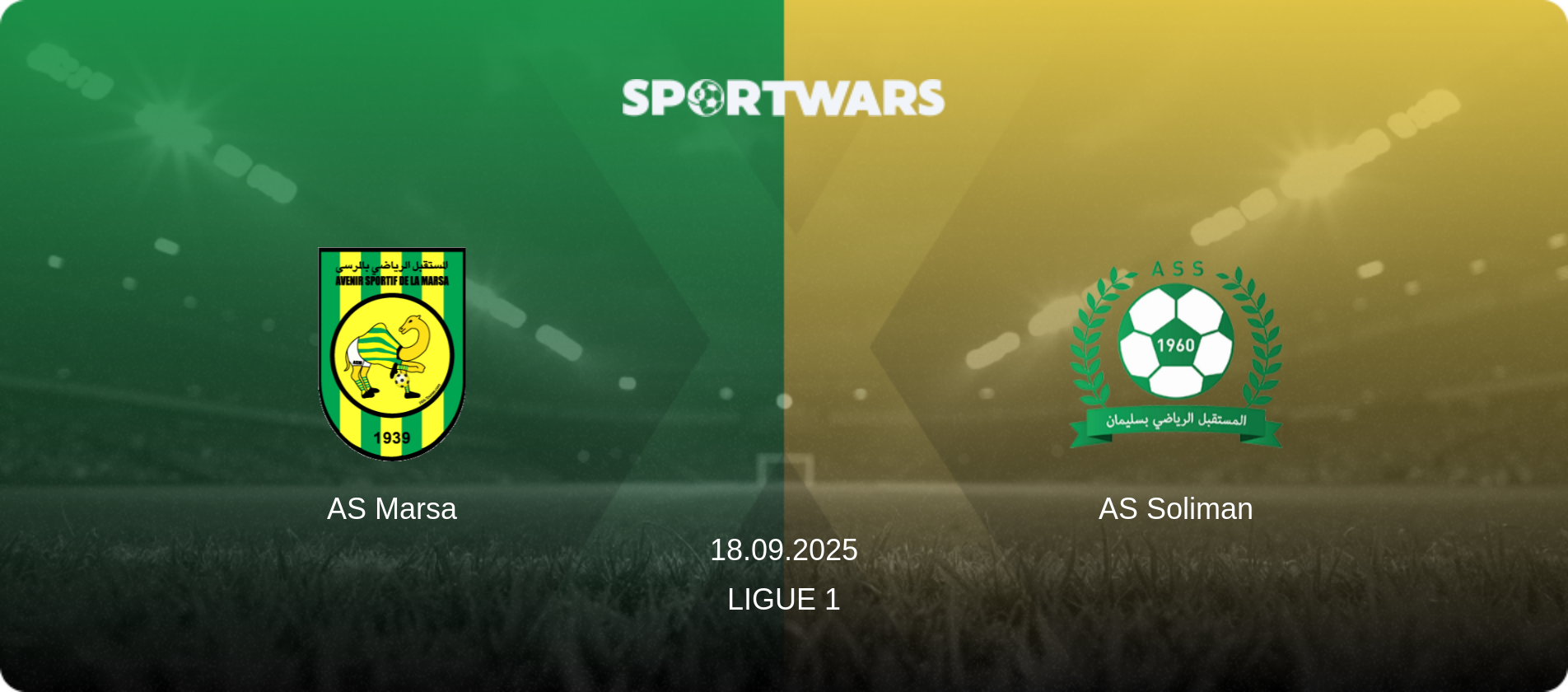 AS Marsa — AS Soliman, 18.09.2025 — Ligue 1 (match preview)