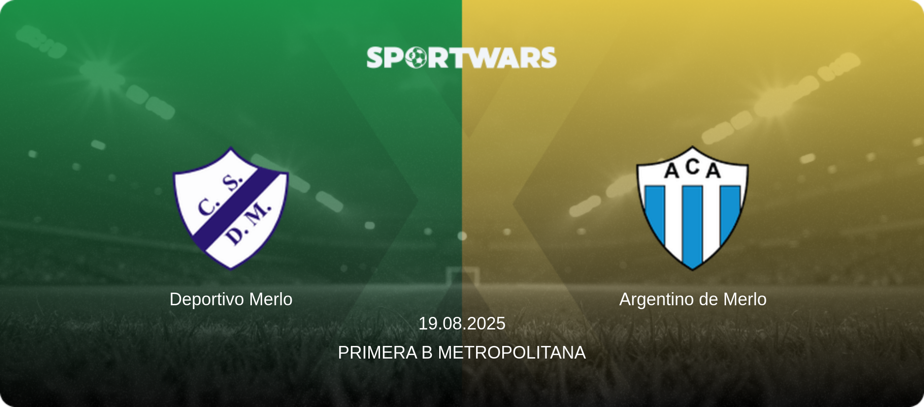 Deportivo Merlo — Argentino de Merlo, 19.08.2025 — Primera B Metropolitana (match preview)