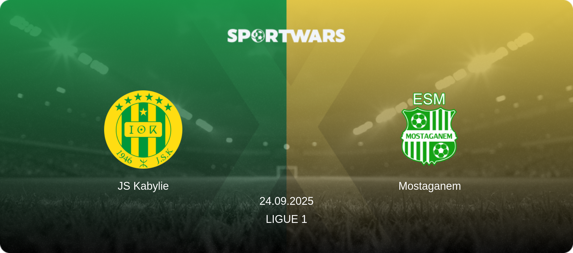 JS Kabylie — Mostaganem, 24.09.2025 — Ligue 1 (match preview)
