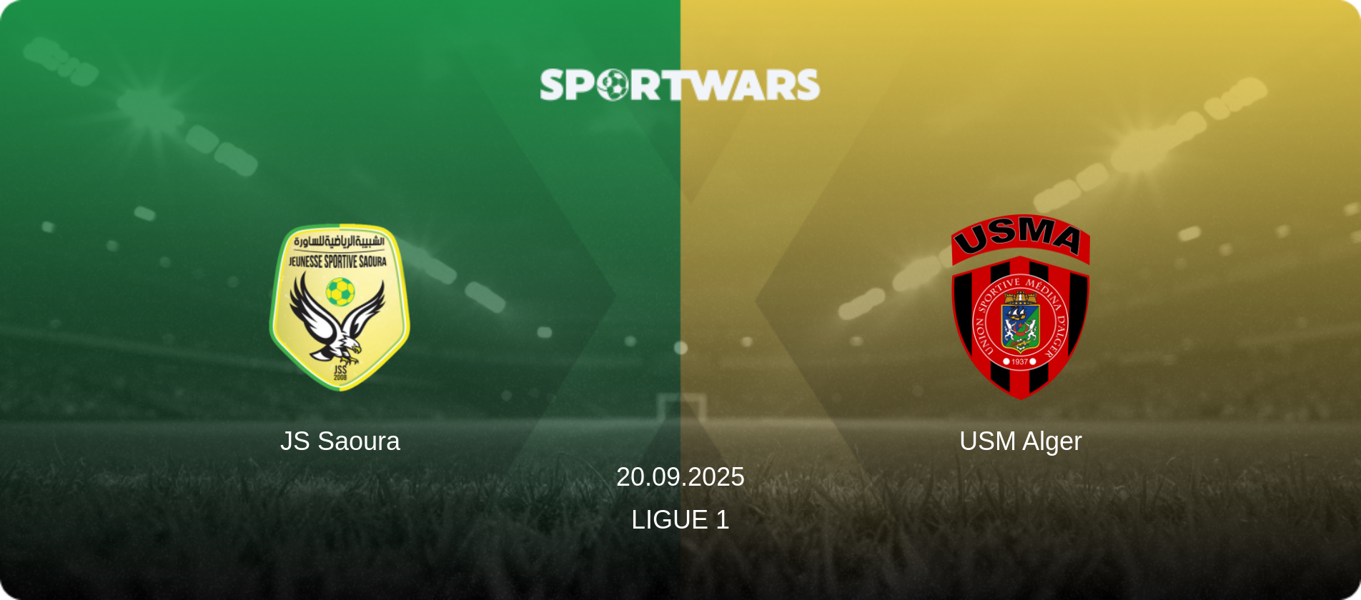 JS Saoura — USM Alger, 20.09.2025 — Ligue 1 (match preview)