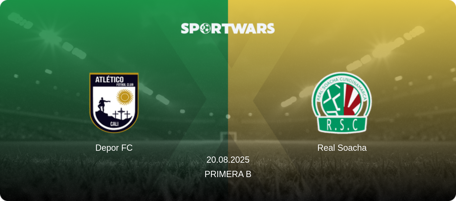 Depor FC — Real Soacha, 20.08.2025 — Primera B (match preview)