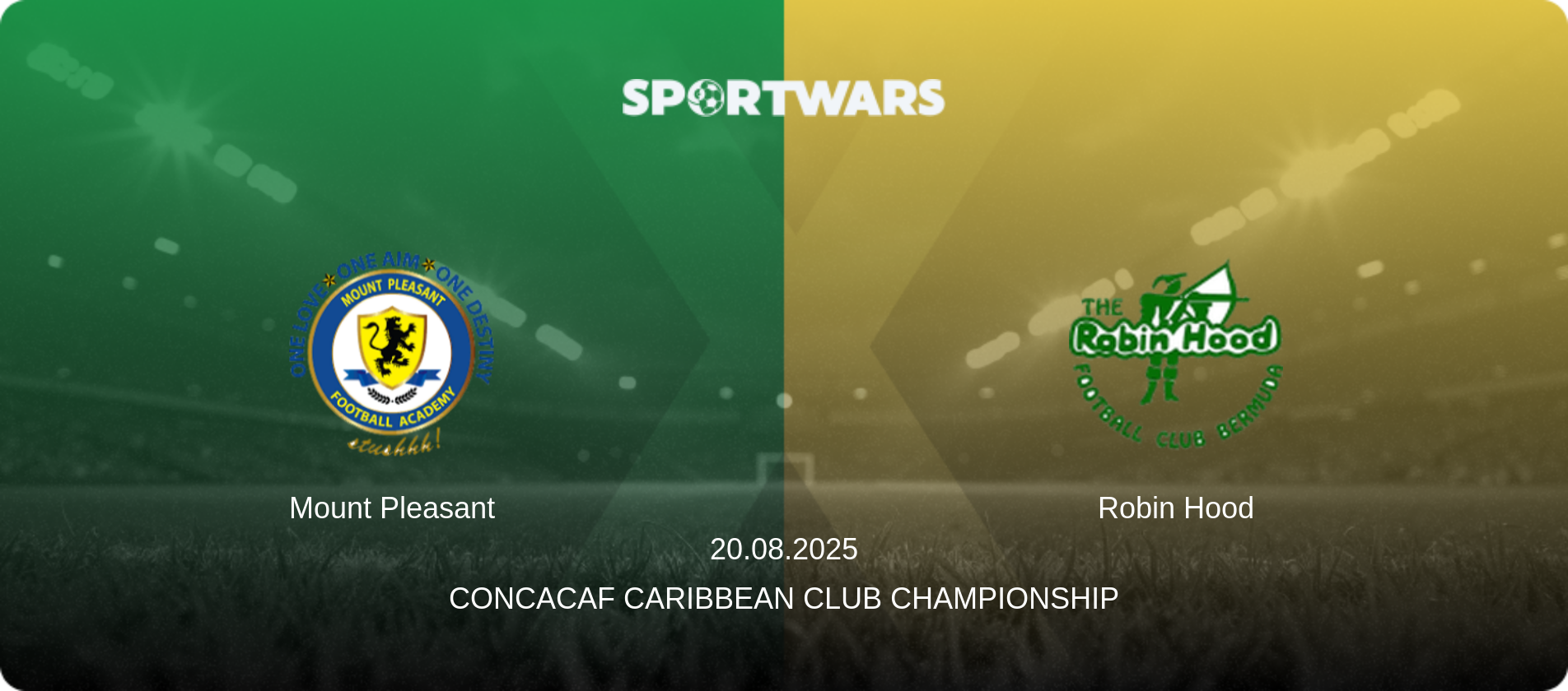 Mount Pleasant — Robin Hood, 20.08.2025 — CONCACAF Caribbean Club Championship (match preview)