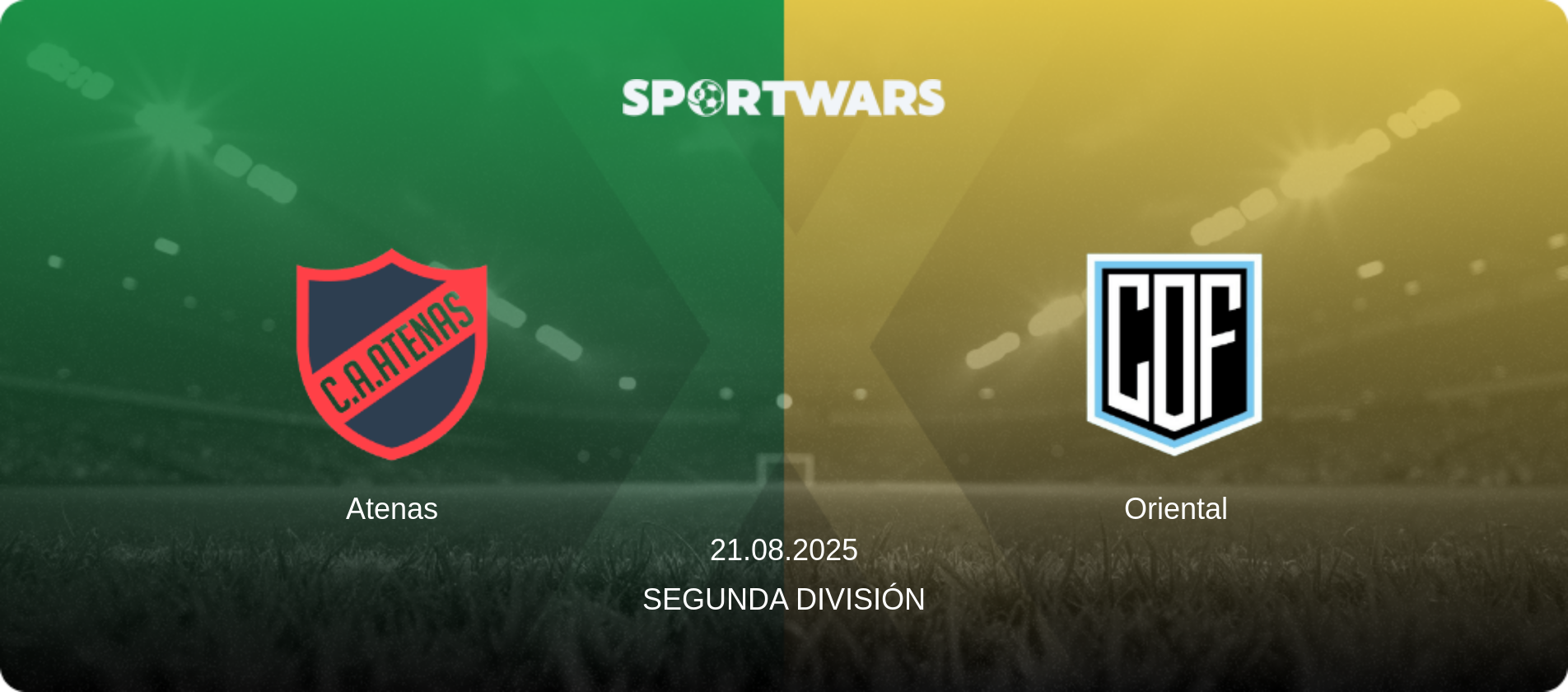 Atenas — Oriental, 21.08.2025 — Segunda División (match preview)