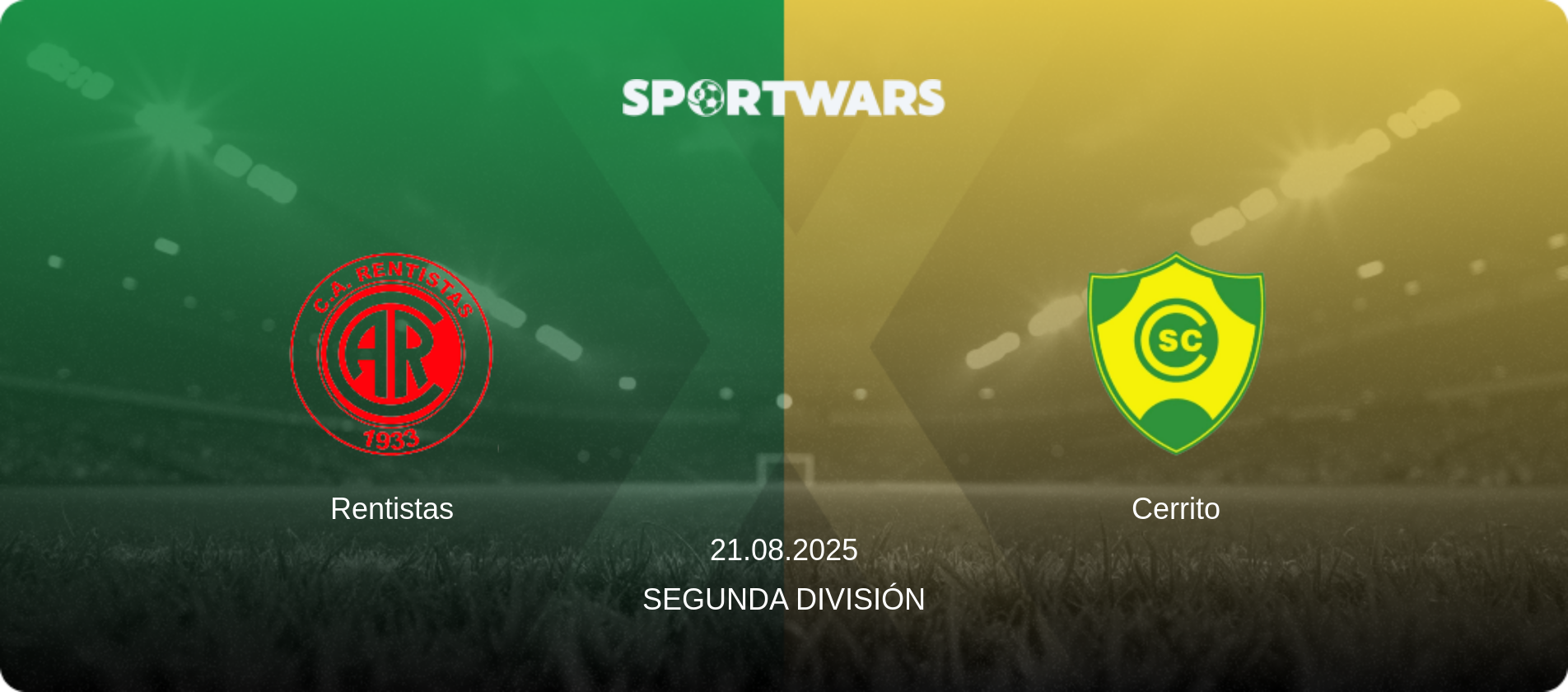 Rentistas — Cerrito, 21.08.2025 — Segunda División (match preview)