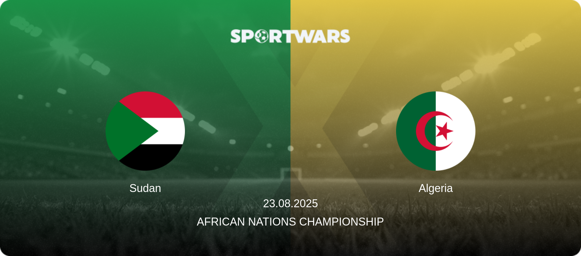 Sudan — Algeria, 23.08.2025 — African Nations Championship (match preview)