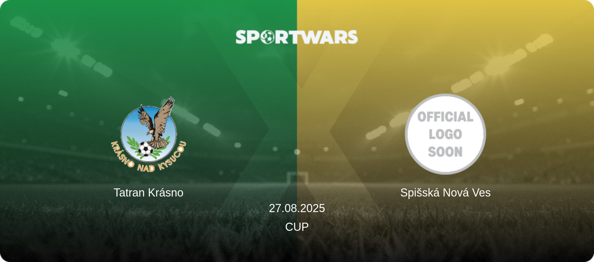 Tatran Krásno — Spišská Nová Ves, 27.08.2025 — Cup (match preview)
