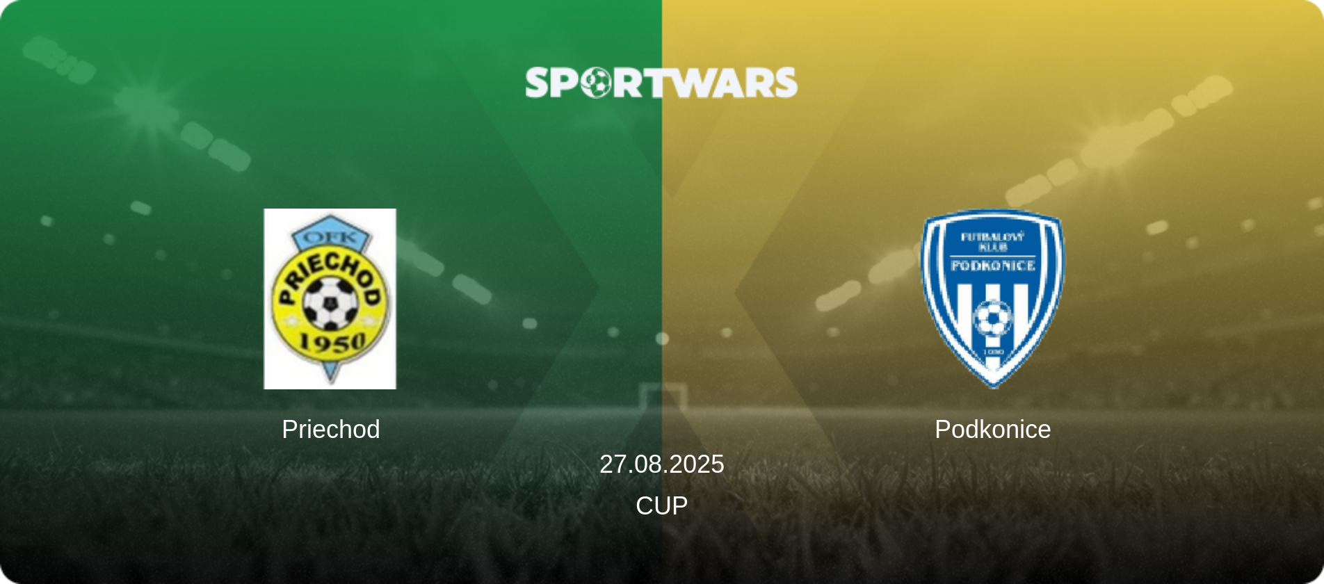 Priechod — Podkonice, 27.08.2025 — Cup (match preview)