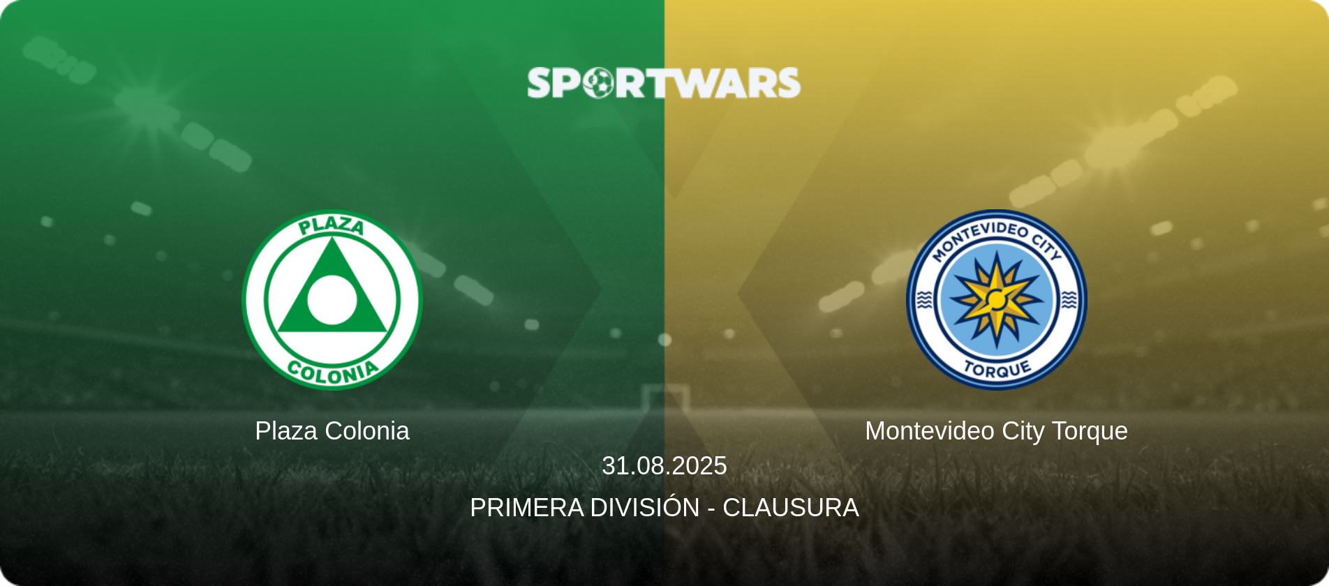 Plaza Colonia — Montevideo City Torque, 31.08.2025 — Primera División - Clausura (match preview)