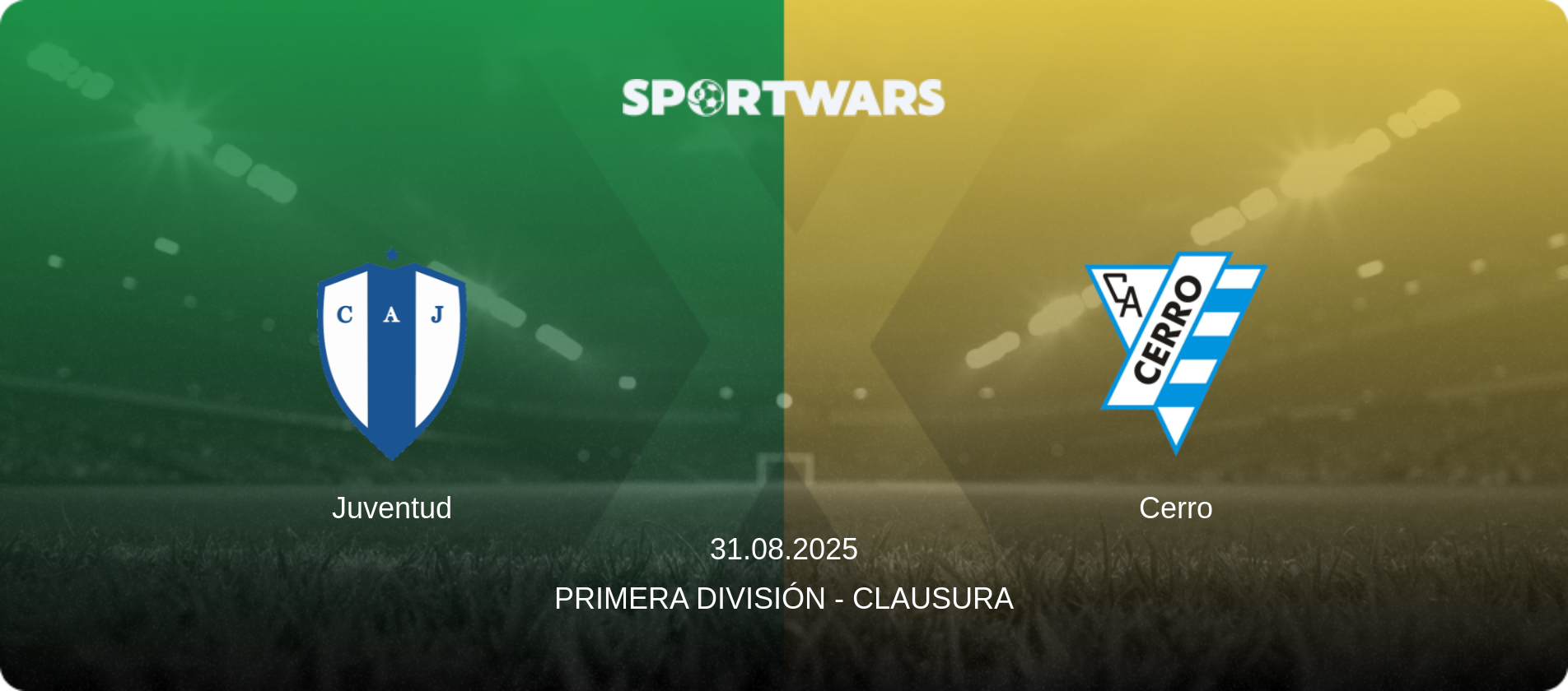 Juventud — Cerro, 31.08.2025 — Primera División - Clausura (match preview)