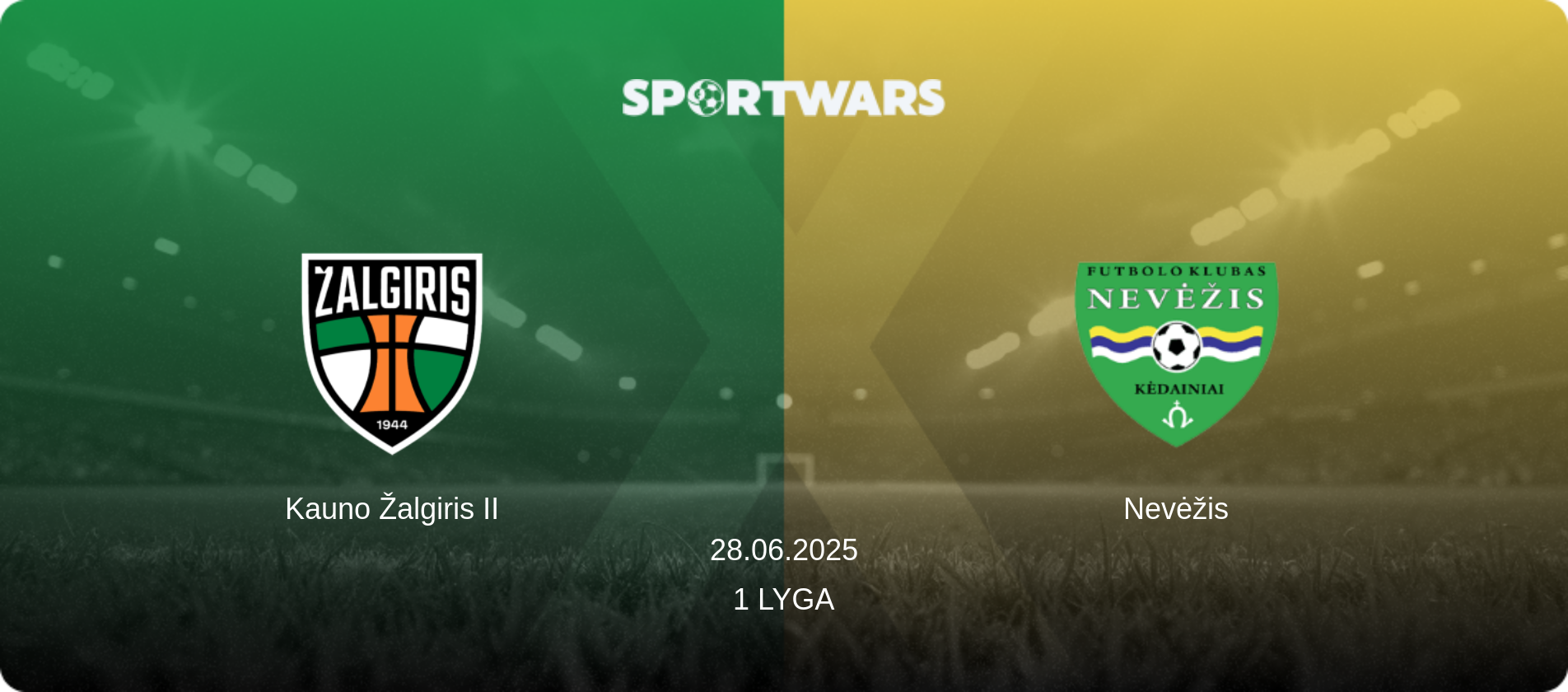 Kauno Žalgiris II — Nevėžis, 28.06.2025 — 1 Lyga (match preview)