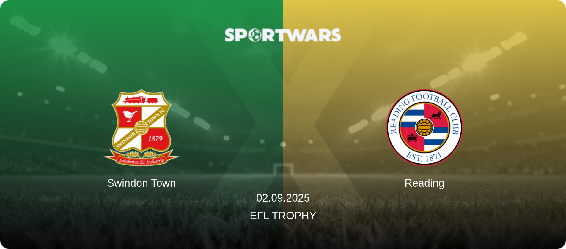 Swindon Town — Reading, 02.09.2025 — EFL Trophy (match preview)