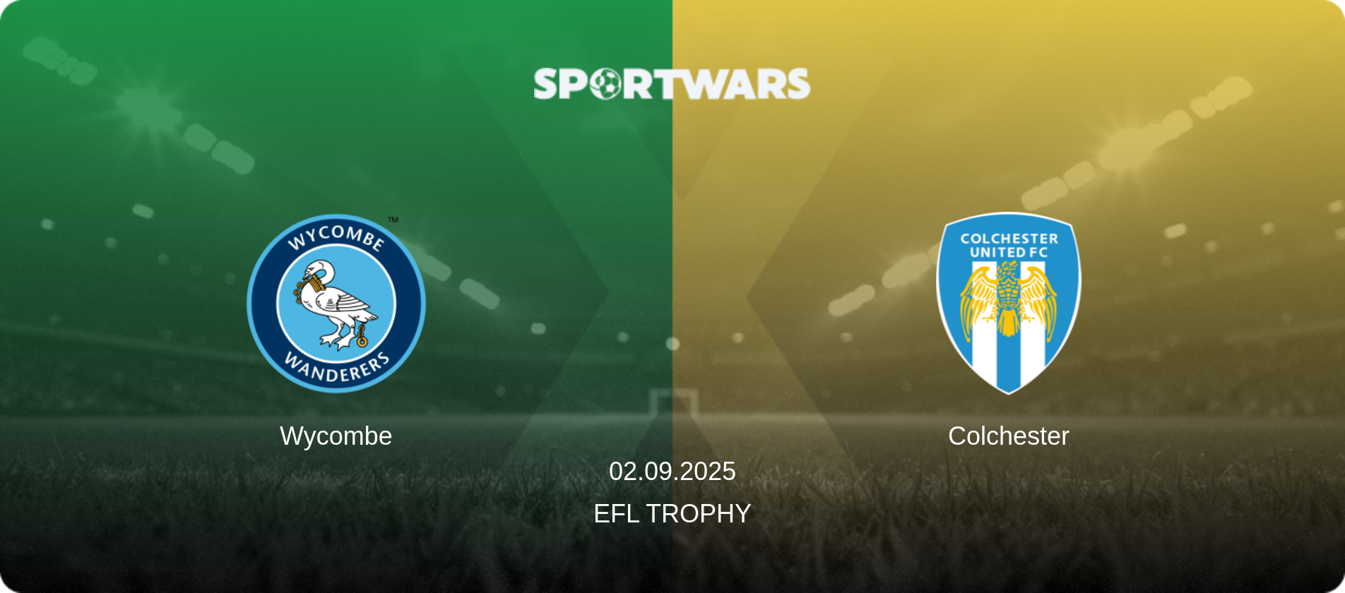 Wycombe — Colchester, 02.09.2025 — EFL Trophy (match preview)