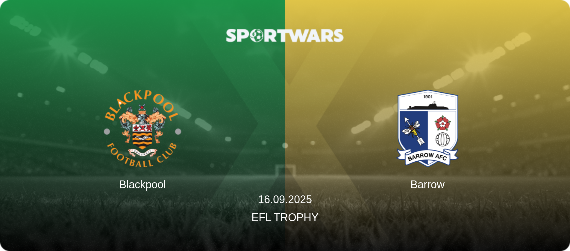 Blackpool — Barrow, 16.09.2025 — EFL Trophy (match preview)