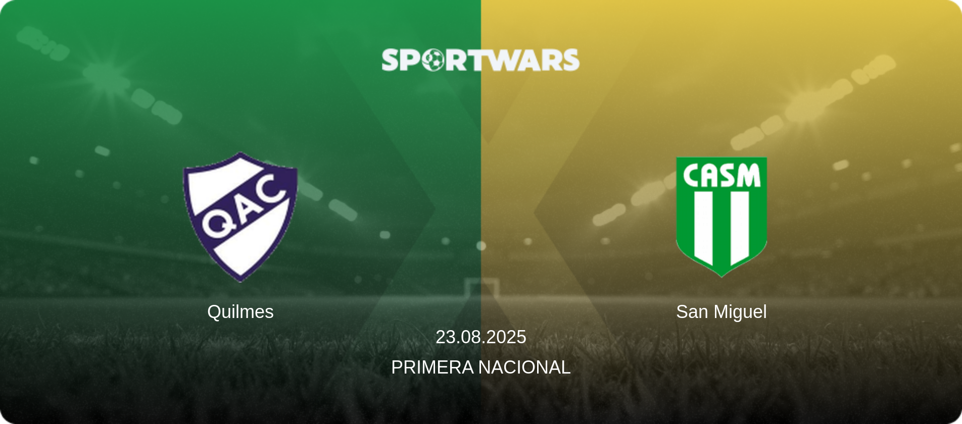Quilmes — San Miguel, 23.08.2025 — Primera Nacional (match preview)