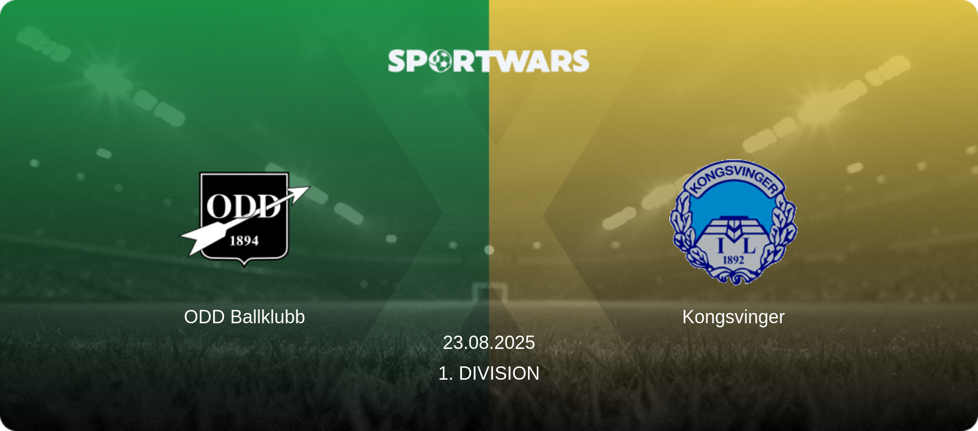 ODD Ballklubb — Kongsvinger, 23.08.2025 — 1. Division (match preview)