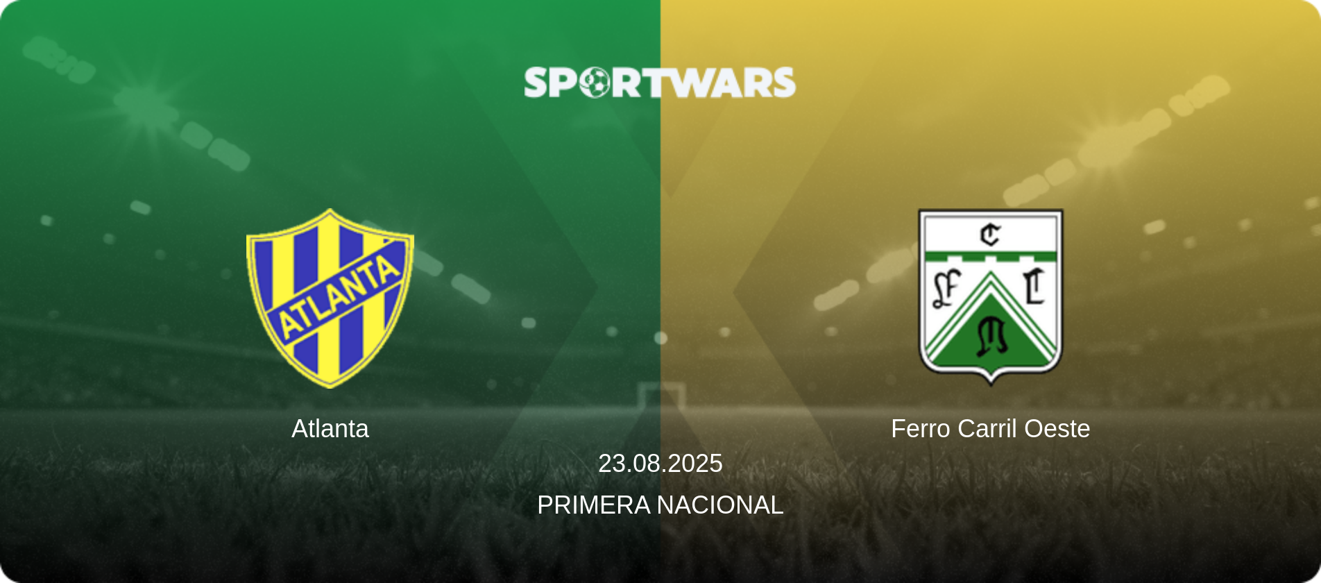 Atlanta — Ferro Carril Oeste, 23.08.2025 — Primera Nacional (match preview)
