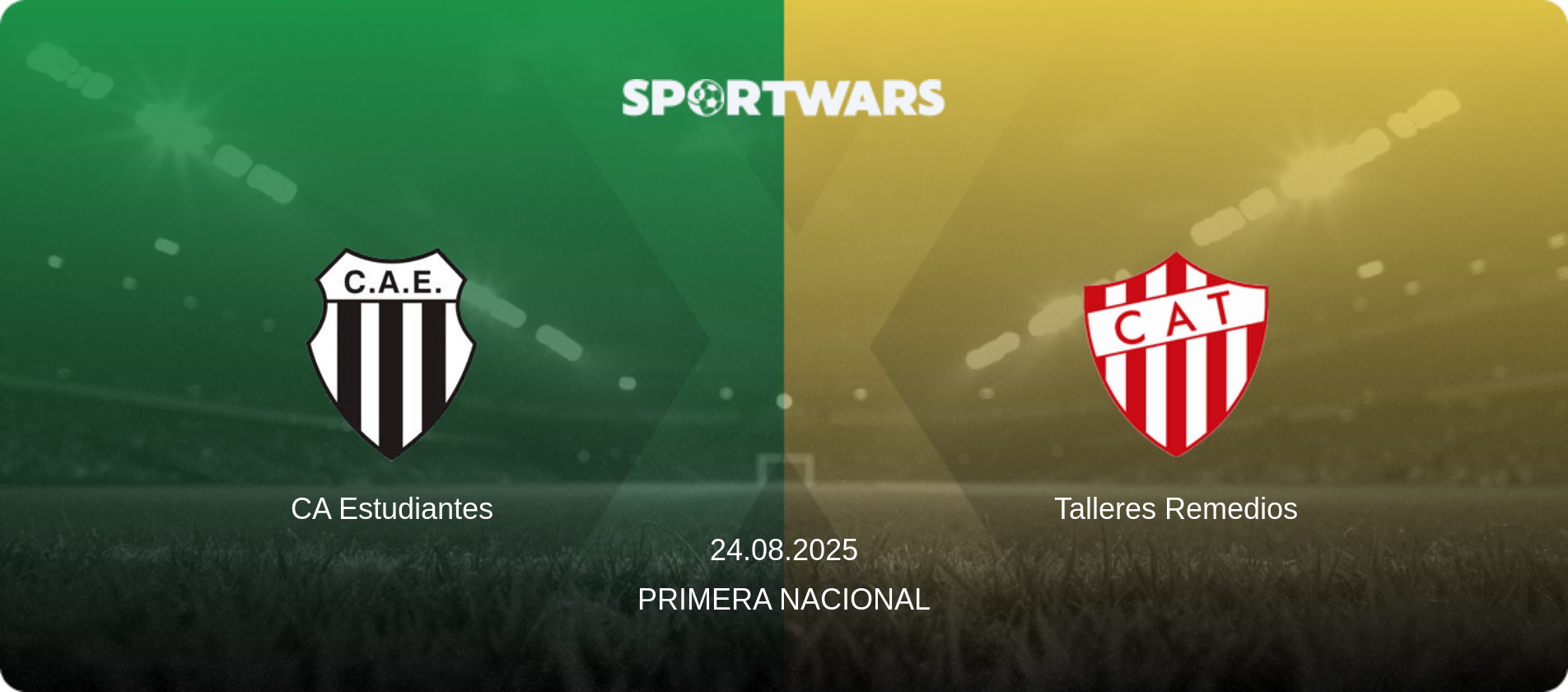 CA Estudiantes — Talleres Remedios, 24.08.2025 — Primera Nacional (match preview)