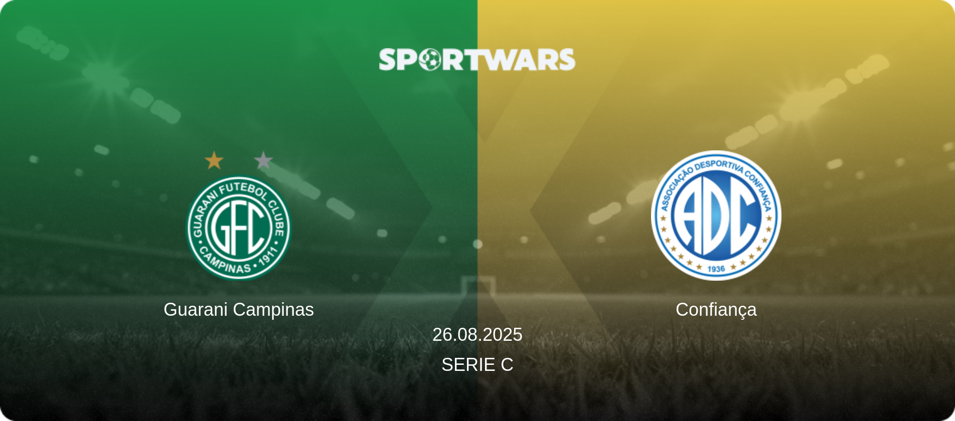 Guarani Campinas — Confiança, 26.08.2025 — Serie C (match preview)