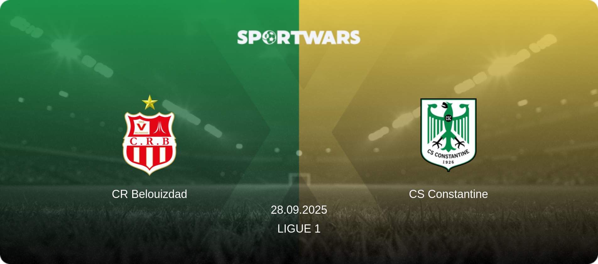 CR Belouizdad — CS Constantine, 28.09.2025 — Ligue 1 (match preview)