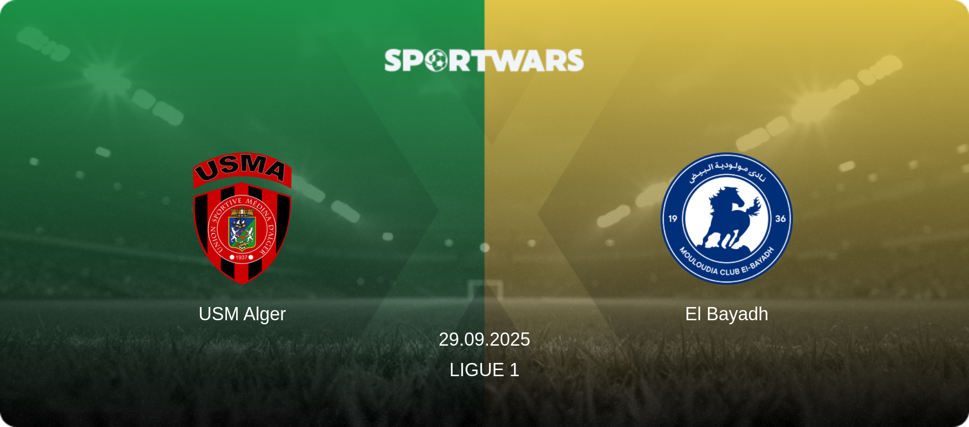 USM Alger — El Bayadh, 29.09.2025 — Ligue 1 (match preview)
