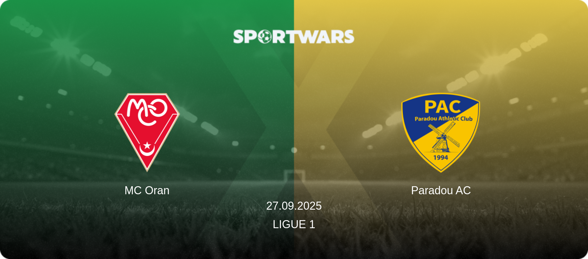MC Oran — Paradou AC, 27.09.2025 — Ligue 1 (match preview)
