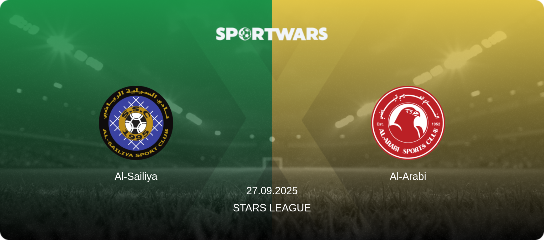 Al-Sailiya — Al-Arabi, 27.09.2025 — Stars League (match preview)