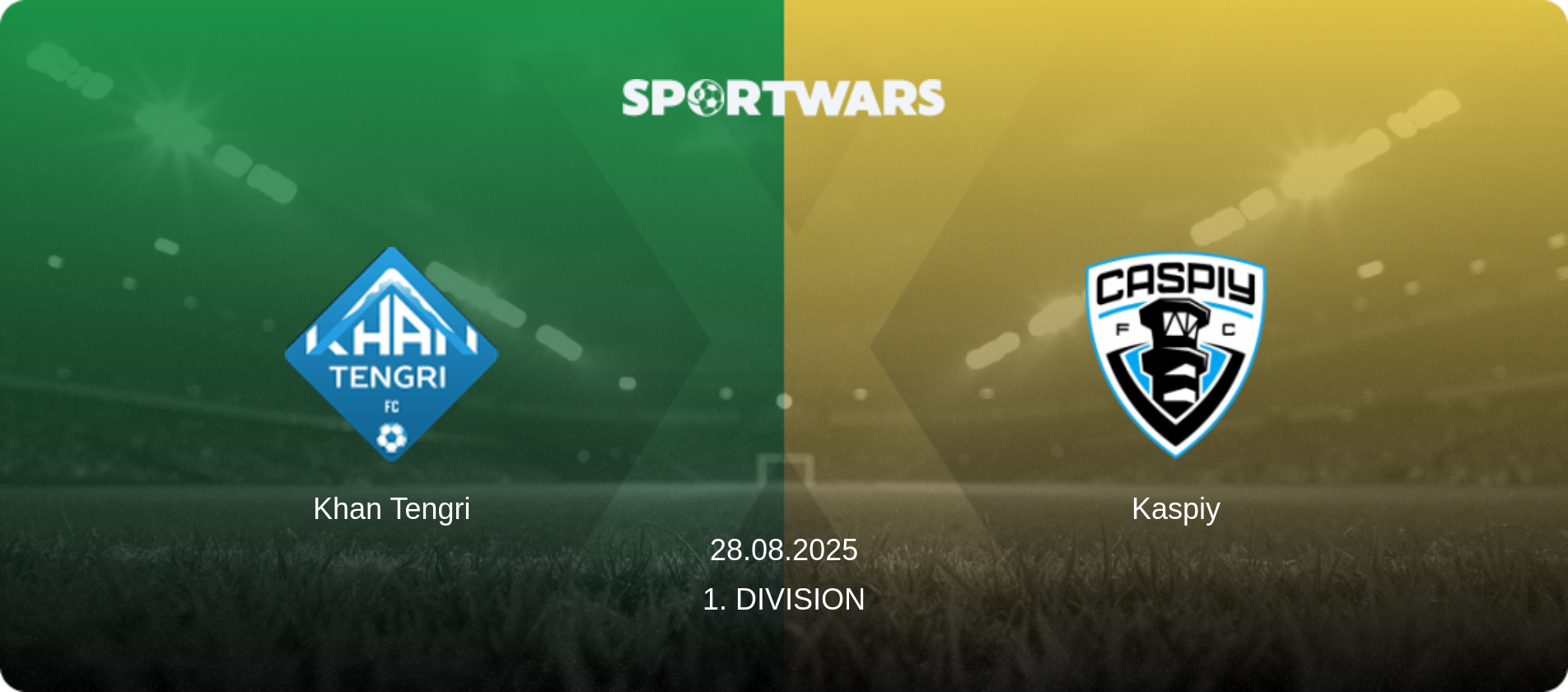 Khan Tengri — Kaspiy, 28.08.2025 — 1. Division (match preview)