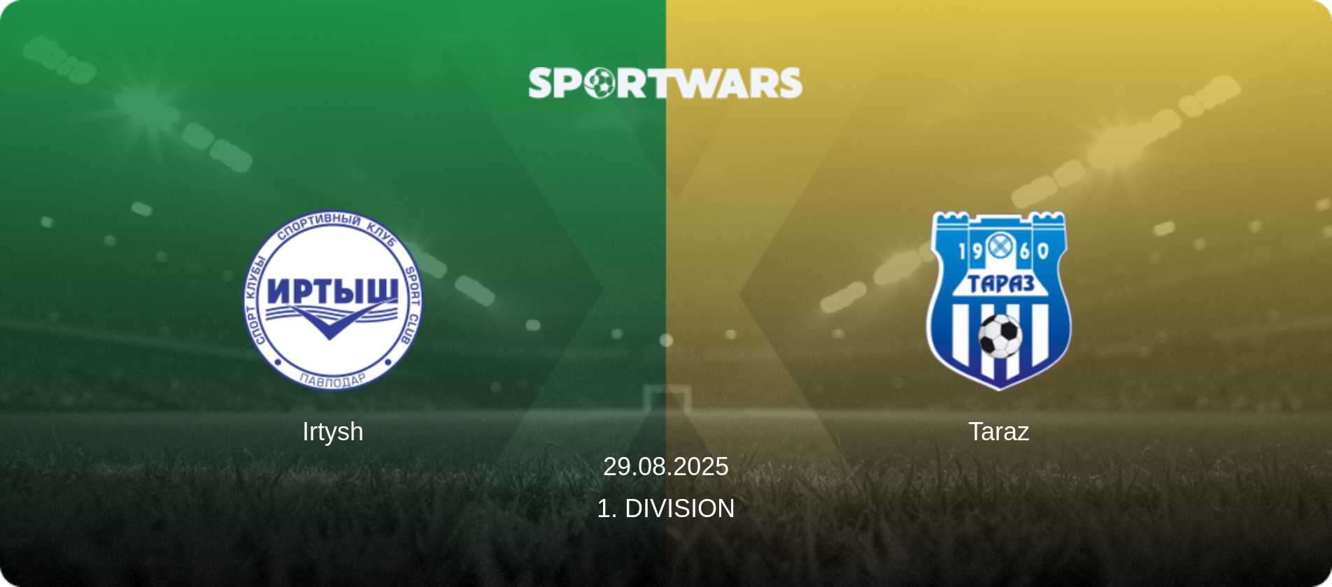 Irtysh — Taraz, 29.08.2025 — 1. Division (match preview)