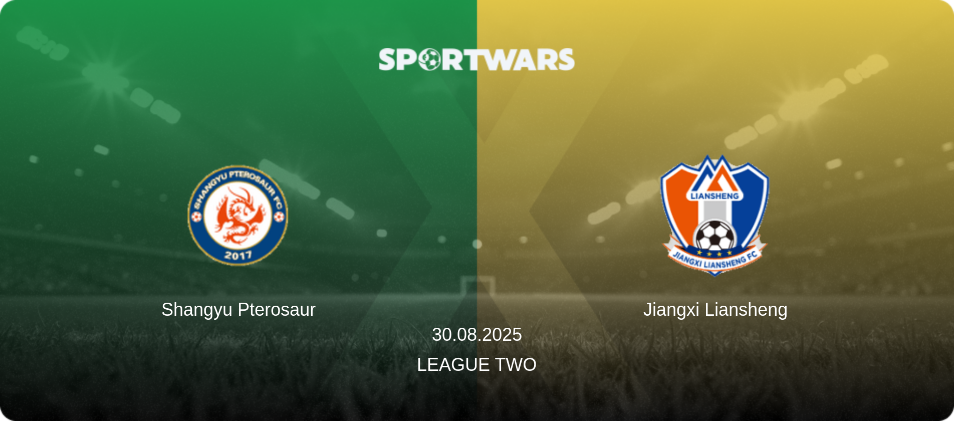 Shangyu Pterosaur — Jiangxi Liansheng, 30.08.2025 — League Two (match preview)