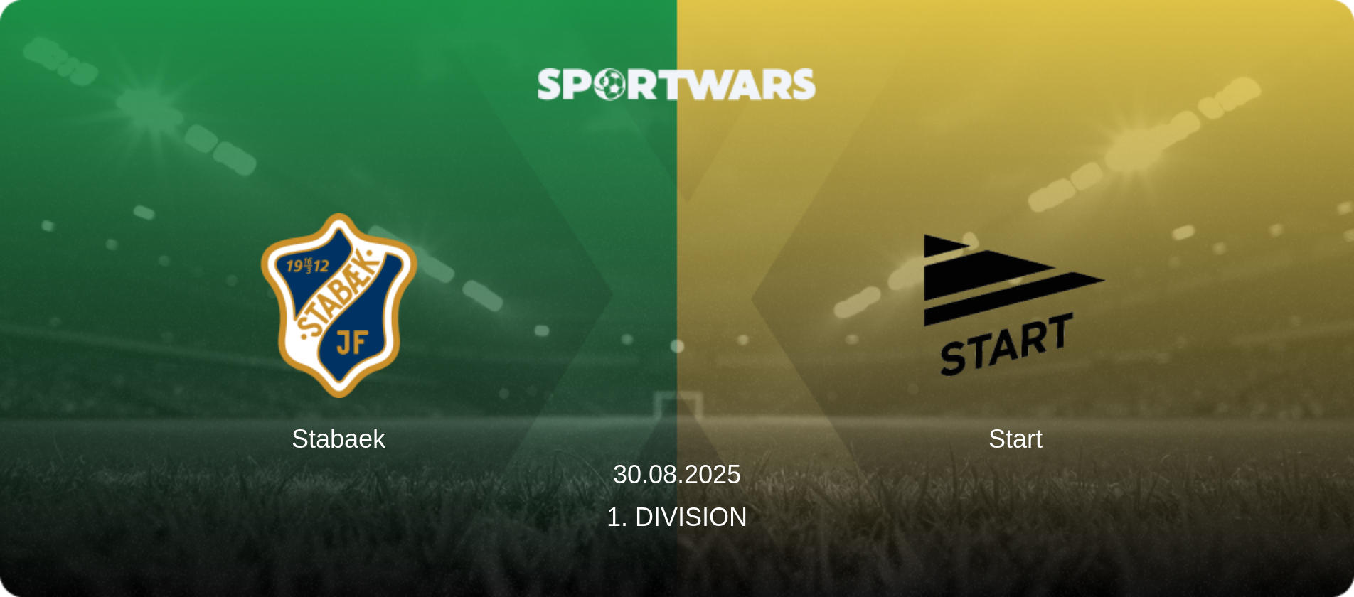 Stabaek — Start, 30.08.2025 — 1. Division (match preview)