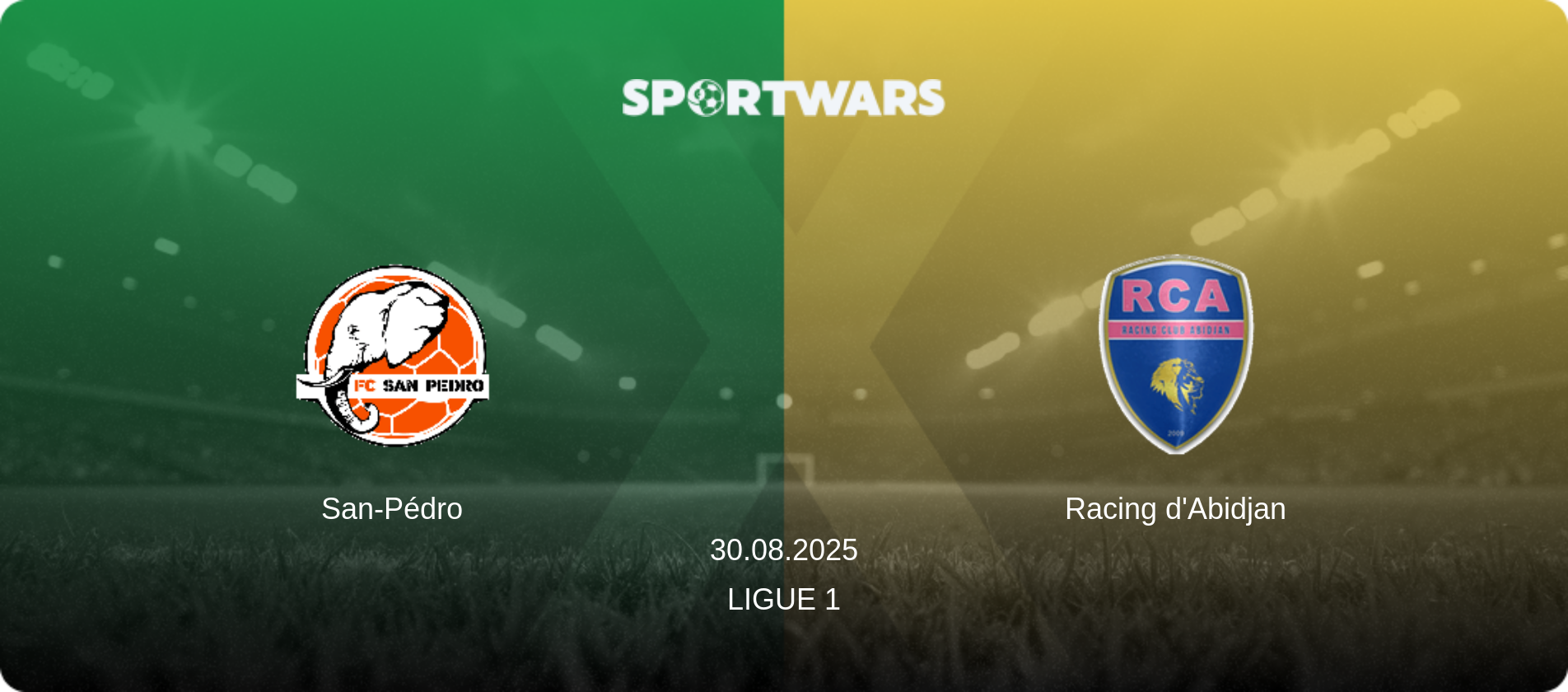 San-Pédro — Racing d'Abidjan, 30.08.2025 — Ligue 1 (match preview)