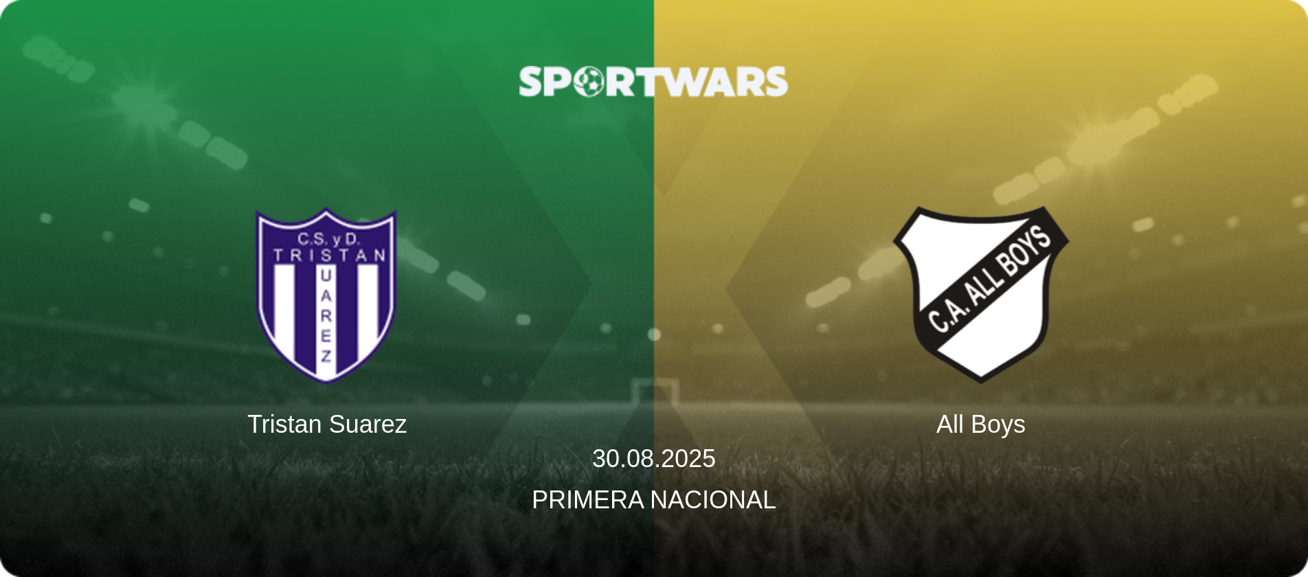 Tristan Suarez — All Boys, 30.08.2025 — Primera Nacional (match preview)