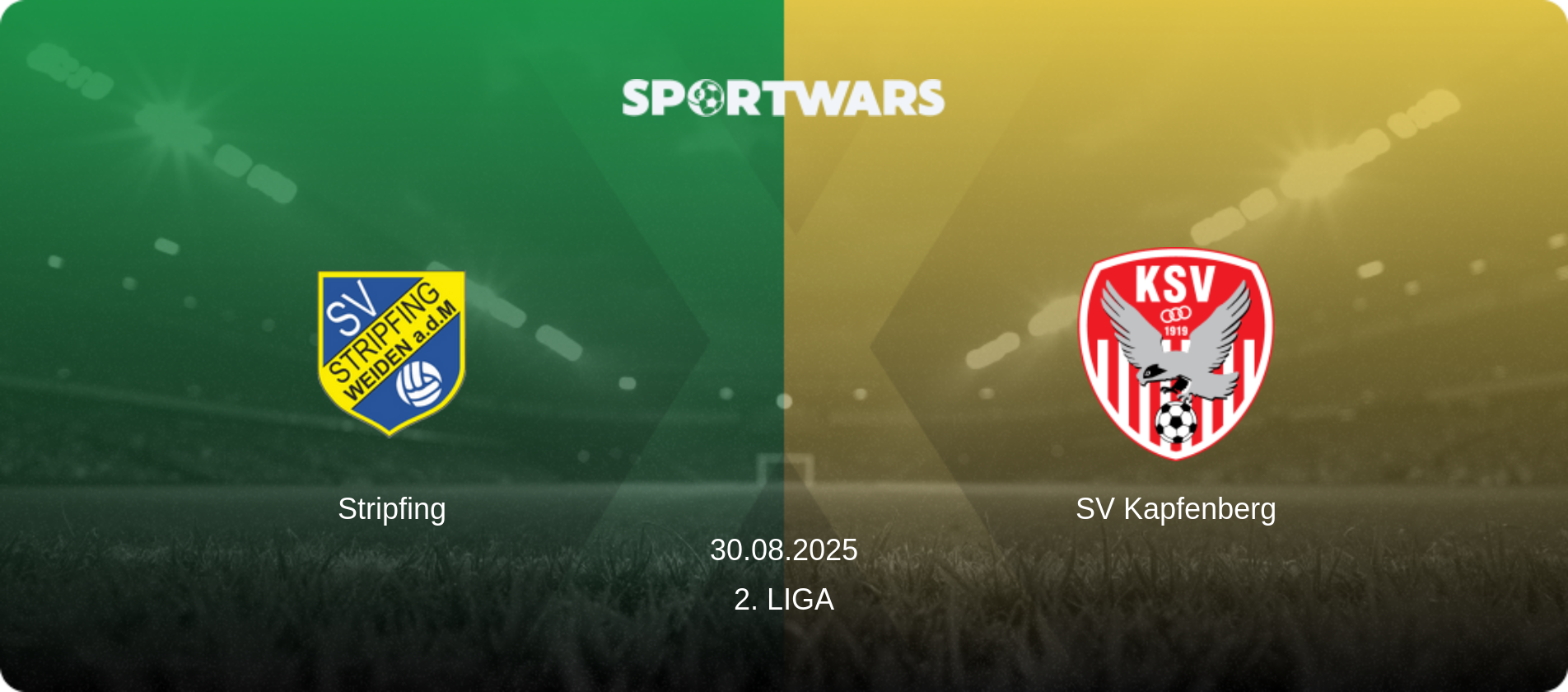 Stripfing — SV Kapfenberg, 30.08.2025 — 2. Liga (match preview)