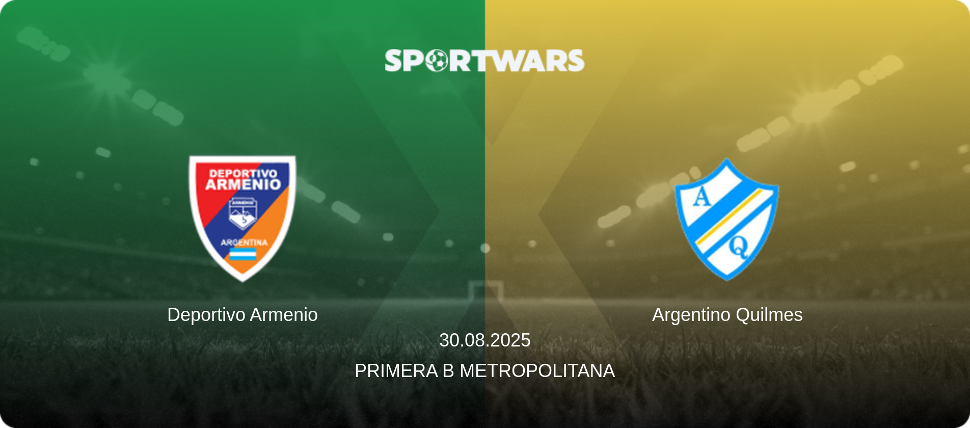 Deportivo Armenio — Argentino Quilmes, 30.08.2025 — Primera B Metropolitana (match preview)