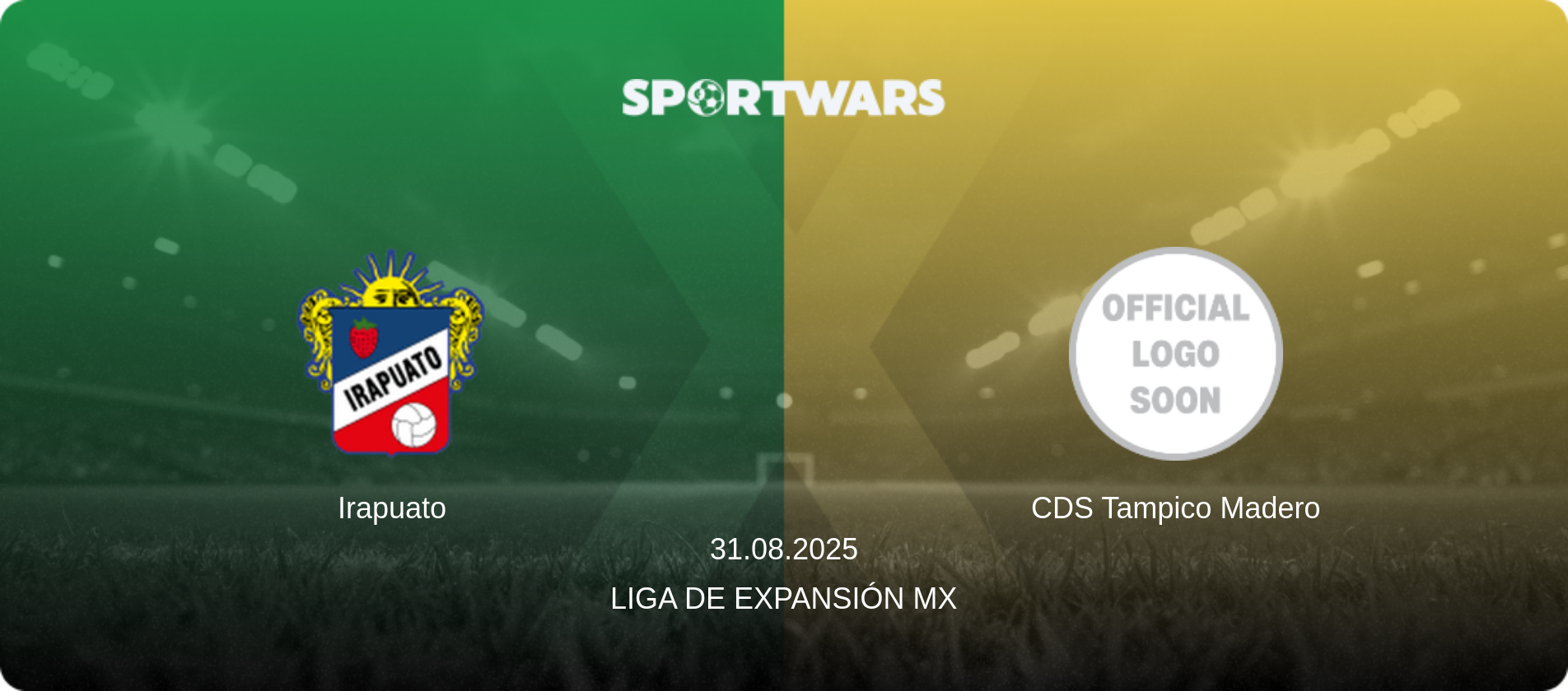 Irapuato — CDS Tampico Madero, 31.08.2025 — Liga de Expansión MX (match preview)