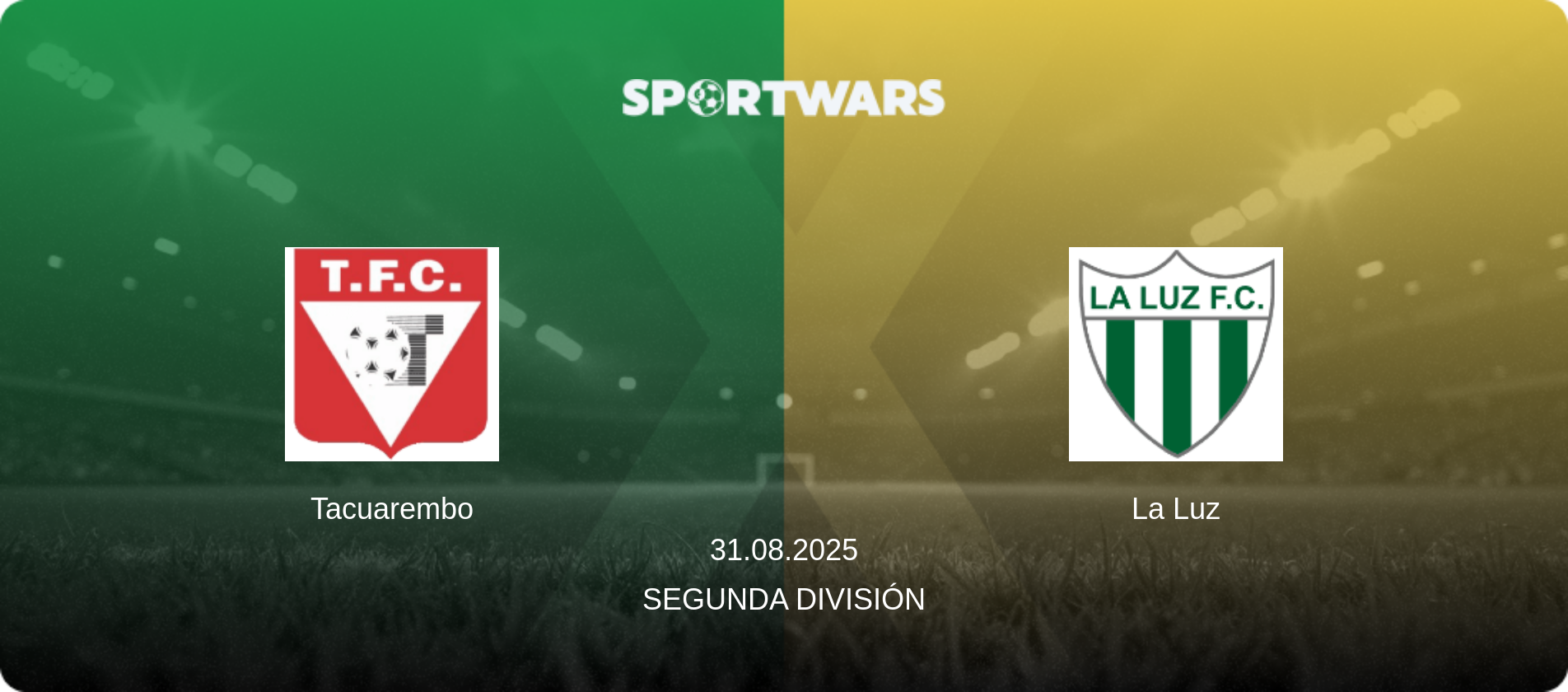 Tacuarembo — La Luz, 31.08.2025 — Segunda División (match preview)