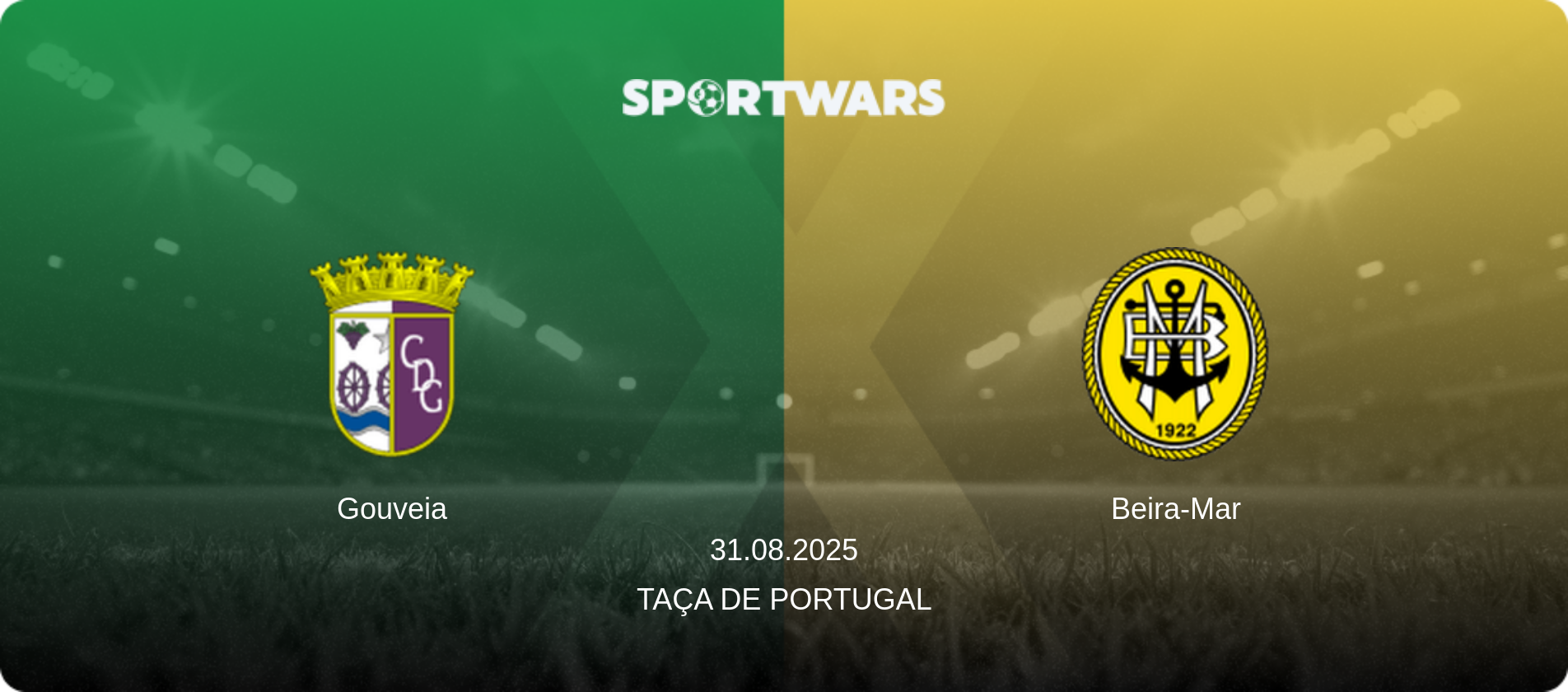 Gouveia — Beira-Mar, 31.08.2025 — Taça de Portugal (match preview)